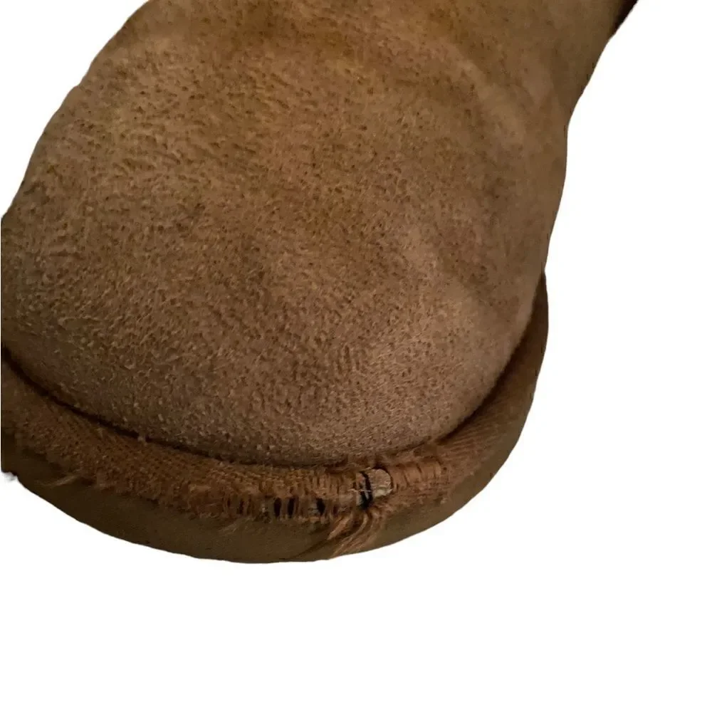 Ugg Short Bailey Button Boots Tan Size 8